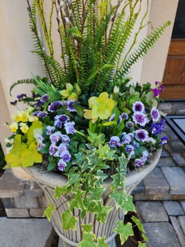 Spring Outdoor Planter in Waukesha, WI