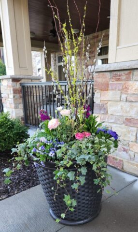 Spring Planter in Waukesha WI Senior Living Community